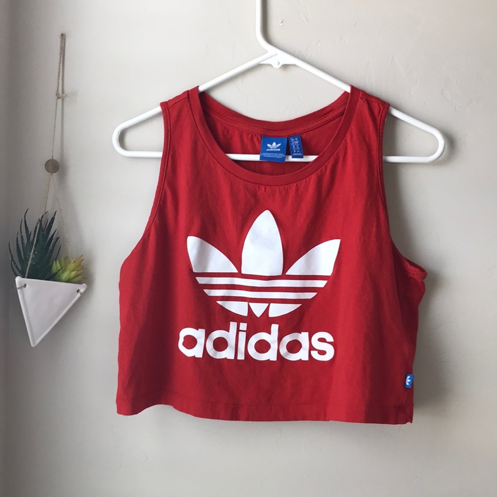 Cropped vintage adidas tank